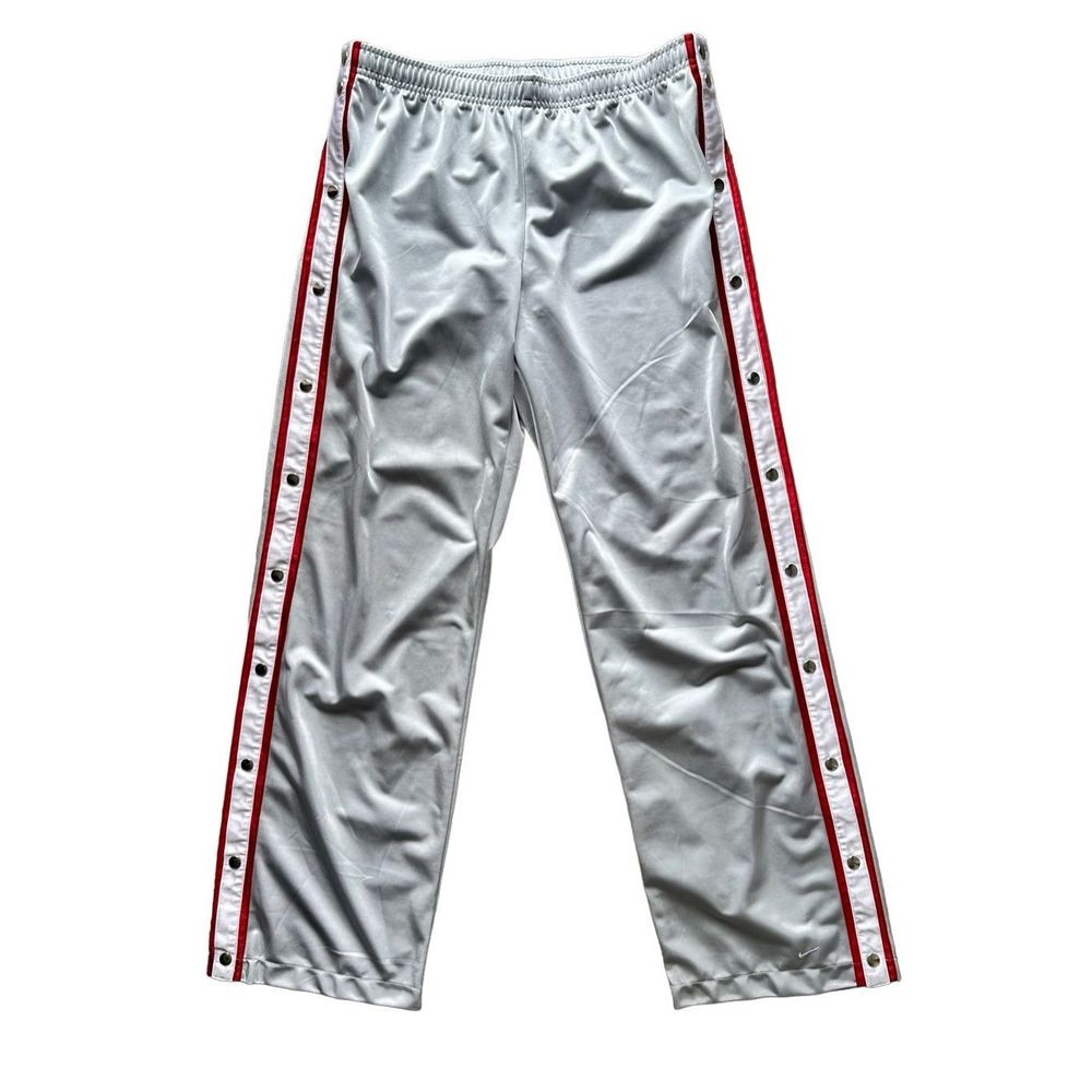 Nike Women's Side Snap Breakaway Athletic Track Pants Wide leg Size Large (12-14
